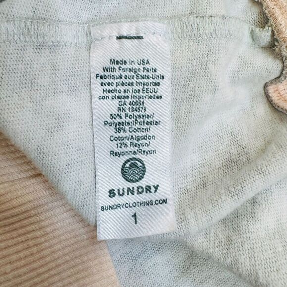 Sundry Tropical Palm Leaf Pullover Sweatshirt - Picture 5 of 6